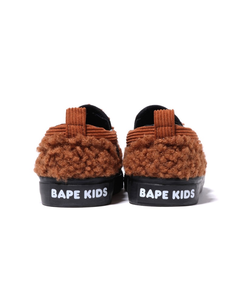 Chaussure Bape Baby Milo Boa Slip Ons Marron Enfant | ITU-83670851